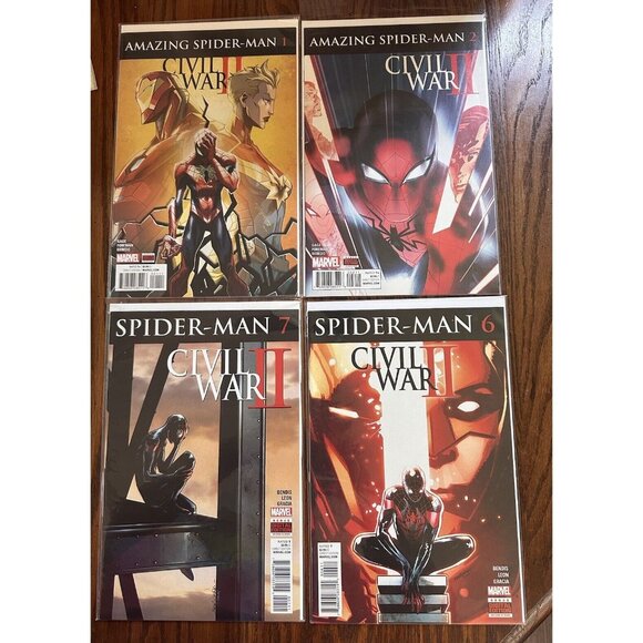 Civil War II: Amazing Spider-Man #1, 2, 6,‎ 7 Mini-Series (Marvel, 2016) - Picture 1 of 5